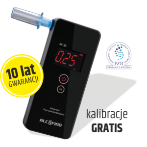 Alkomat osobisty AlcoFind AF-35 + 10 lat gwarancji plus pakiet kalibracji bez limitu