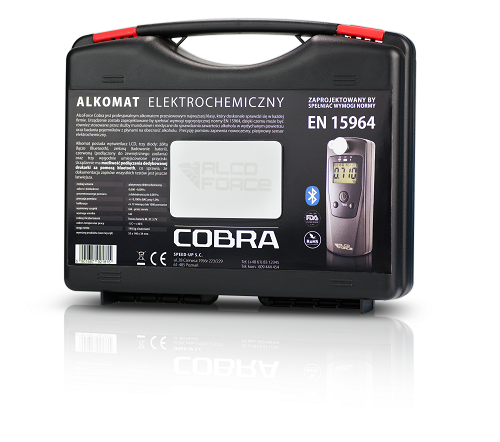 Alkomat AlcoForce Cobra z certyfikatem kalibracji