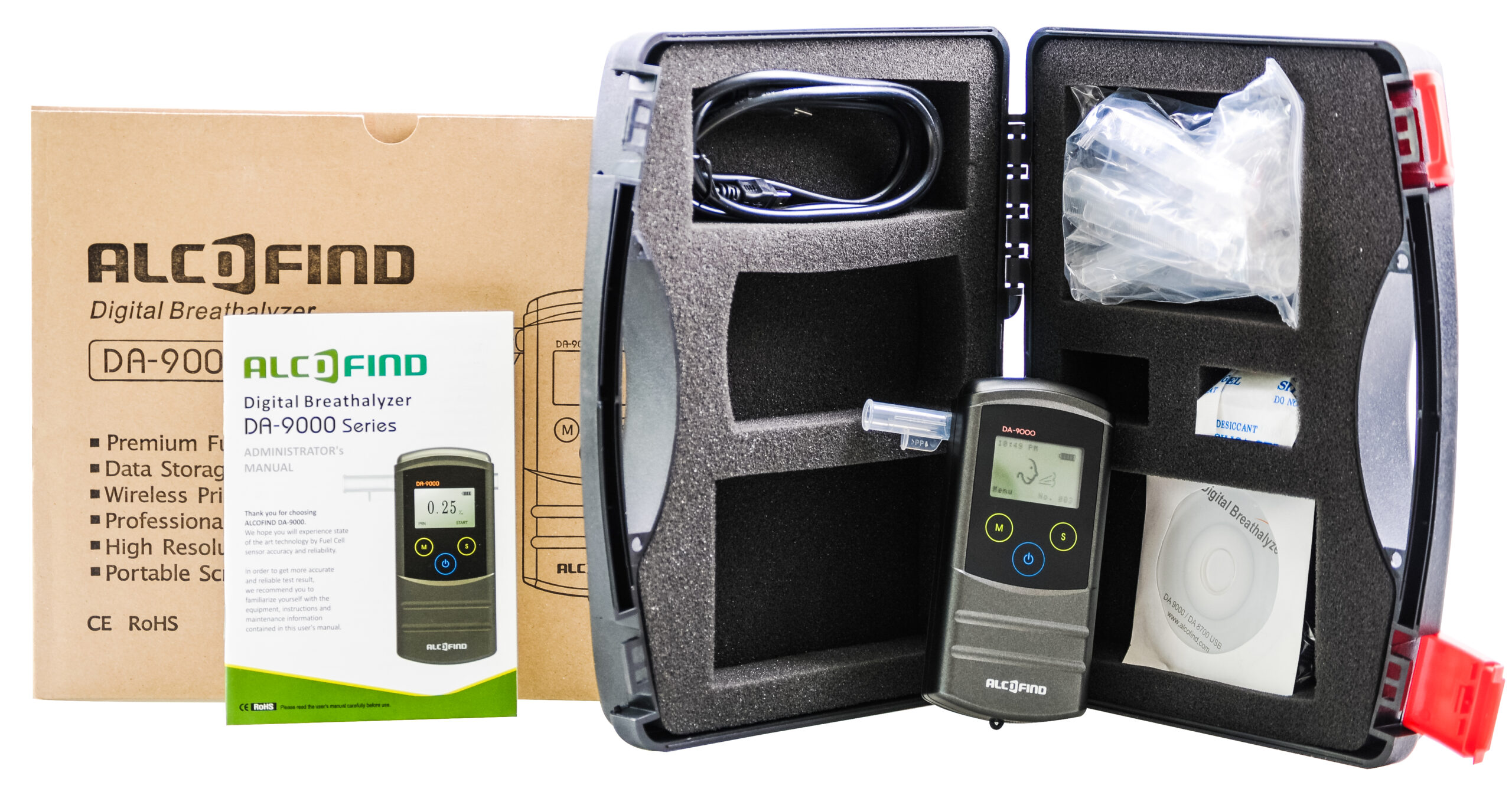 Alkomat AlcoFind DA-9000 z Drukarką termiczną i pakietem kalibracji - obrazek 4
