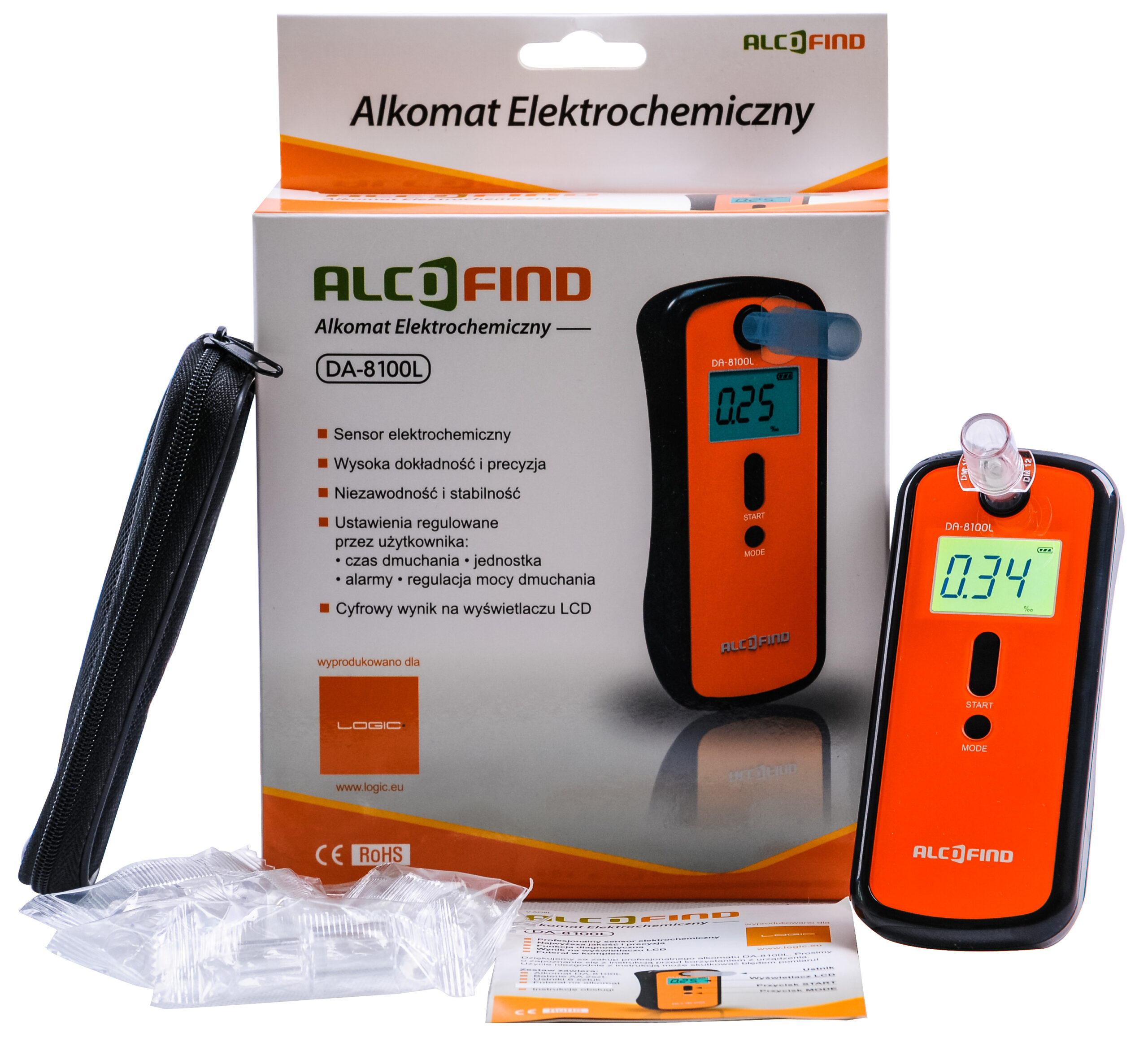 Alkomat AlcoFind DA-8100L do użytku osobistego - obrazek 5