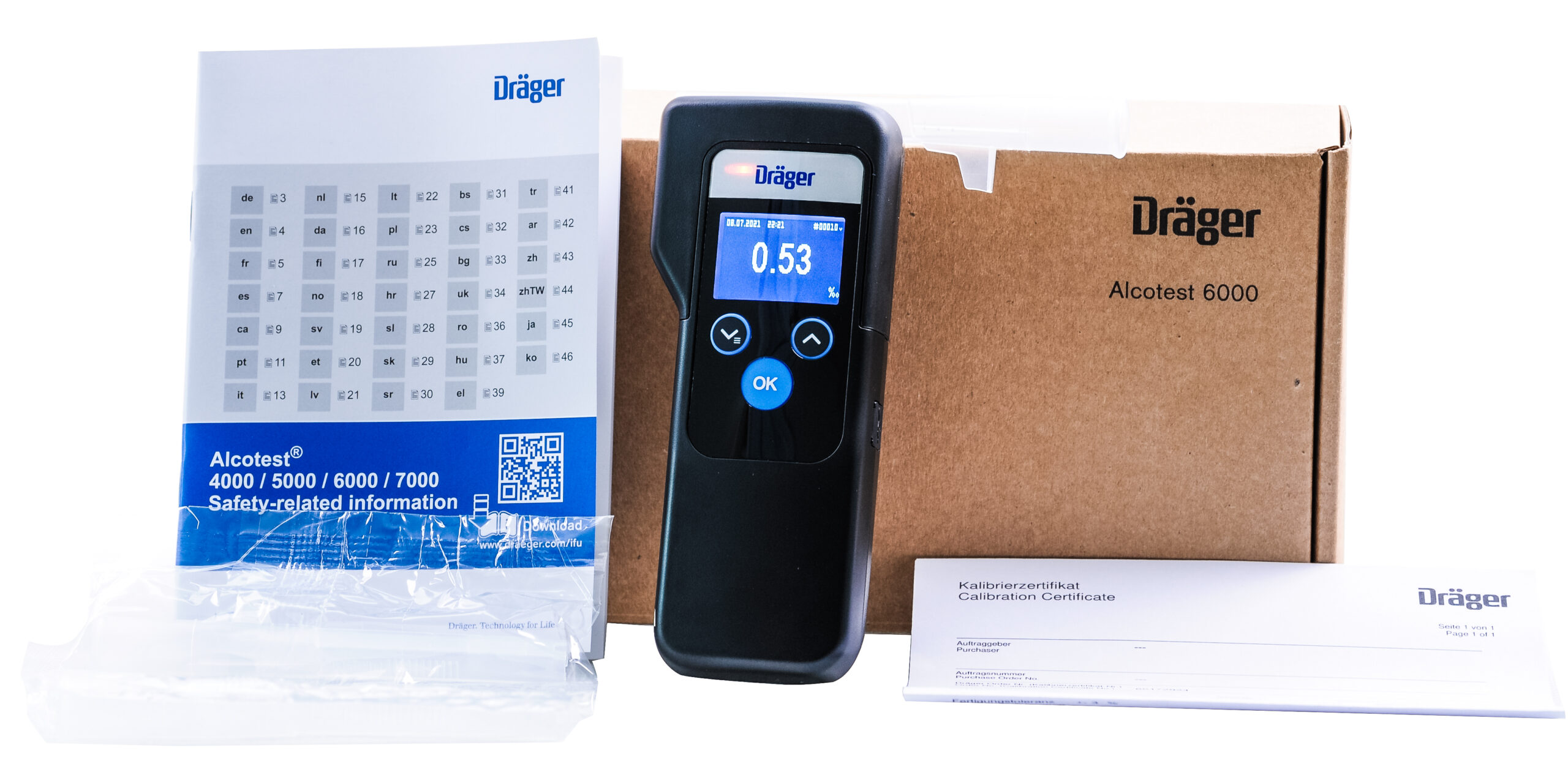Alkomat Dräger Alcotest 6000 + Certyfikat Adiustacji plus serwis - obrazek 6
