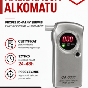 Kalibracja alkomatu CA6000 – urządzenie objęte kalibracją